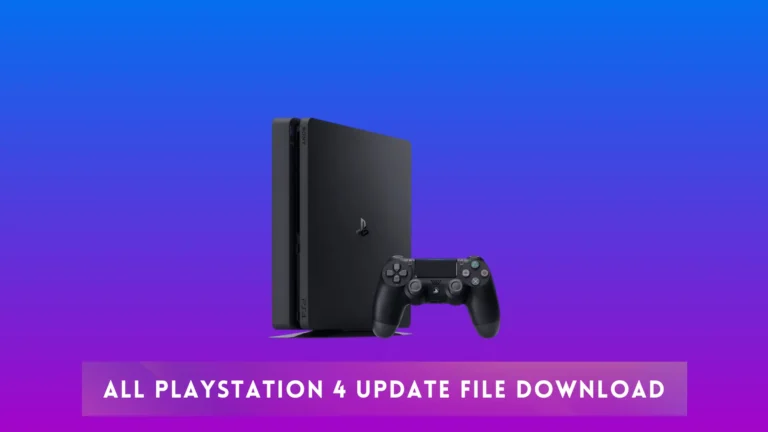 All PlayStation 4 Update File Download