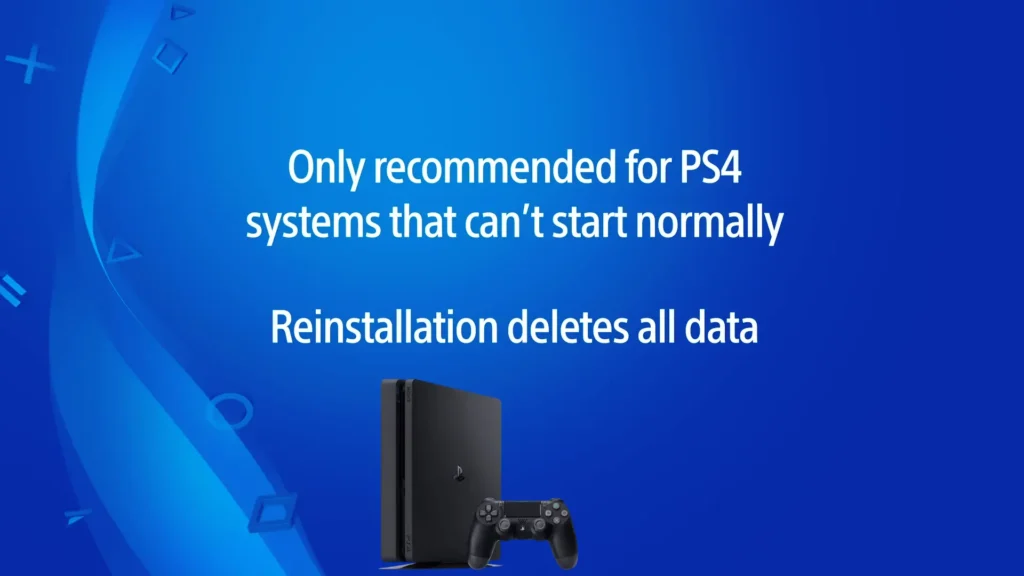 how to reinstall ps4 system software with usb